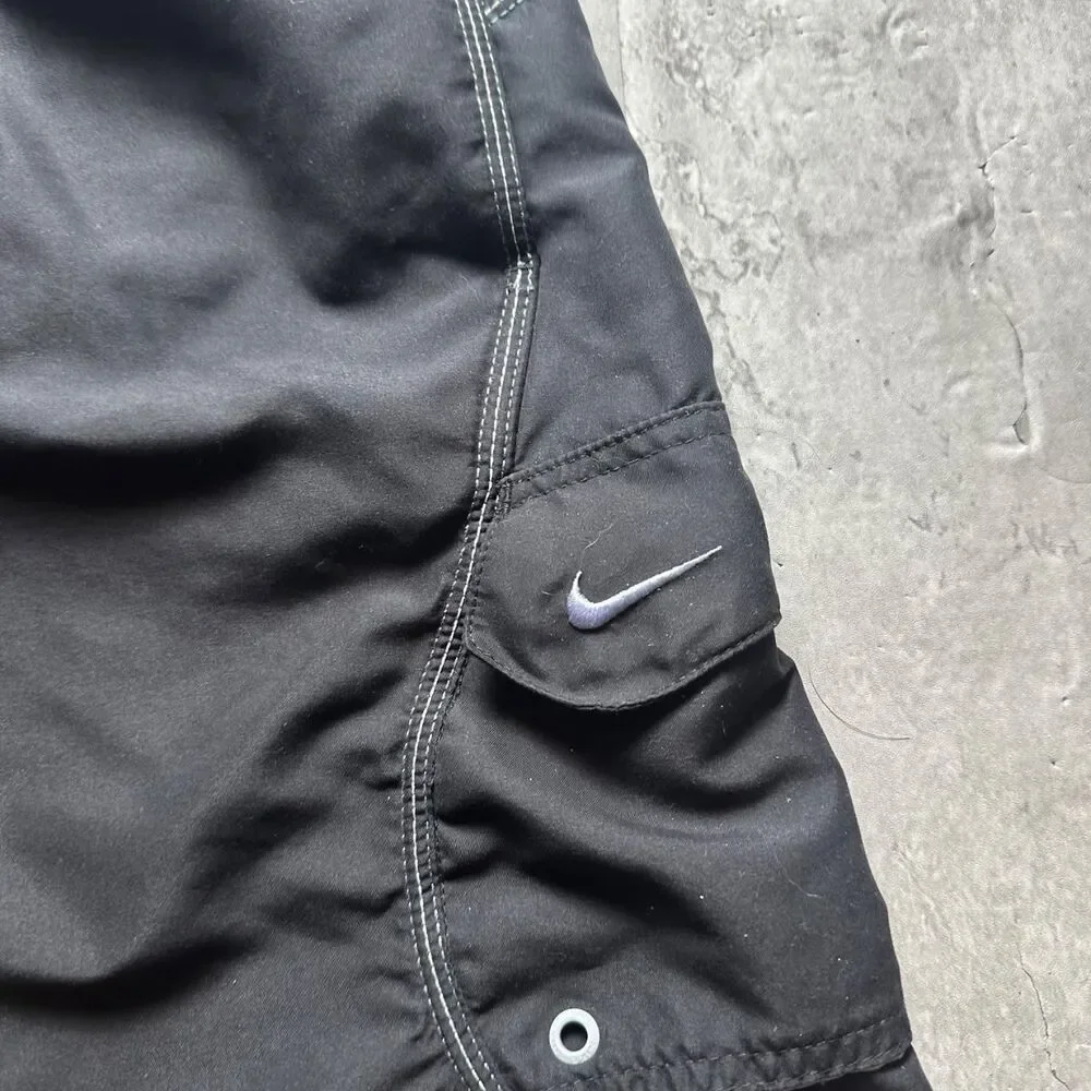 Nike Men's Black Swim-briefs-shorts